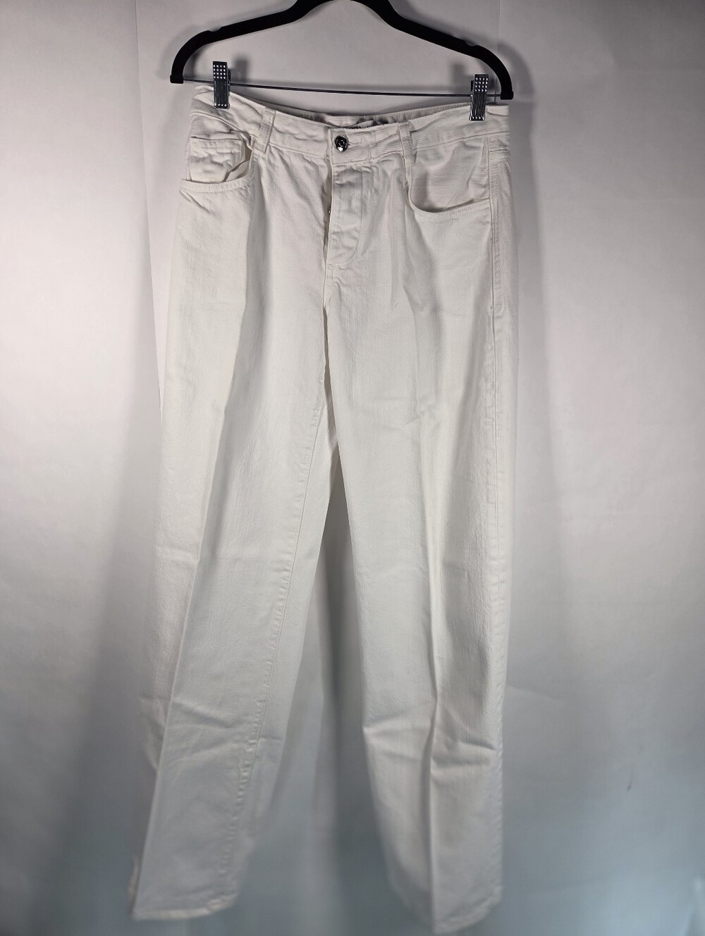 Zara White Women's Straight Jeans